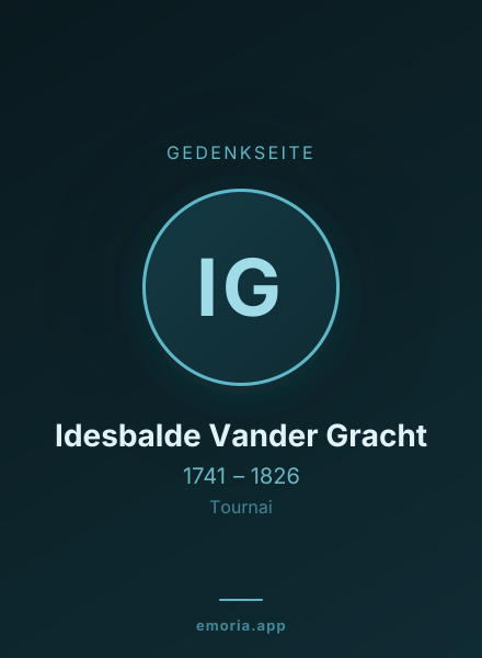Gedenkportrait von Idesbalde Vander Gracht