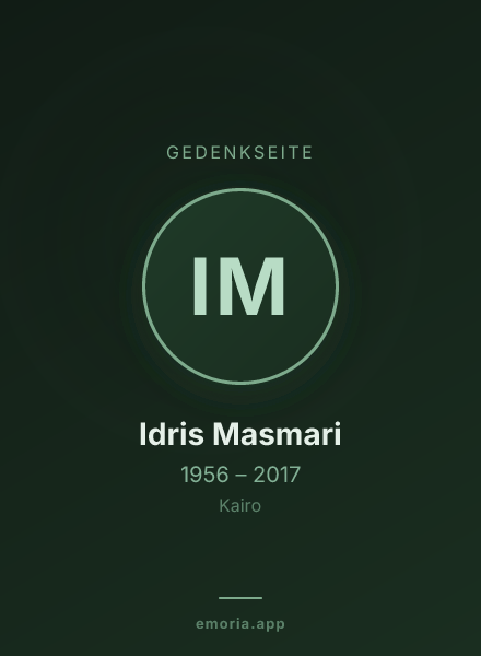 Gedenkportrait von Idris Masmari