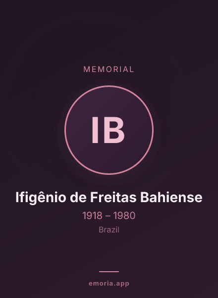 Memorial portrait of Ifigênio de Freitas Bahiense
