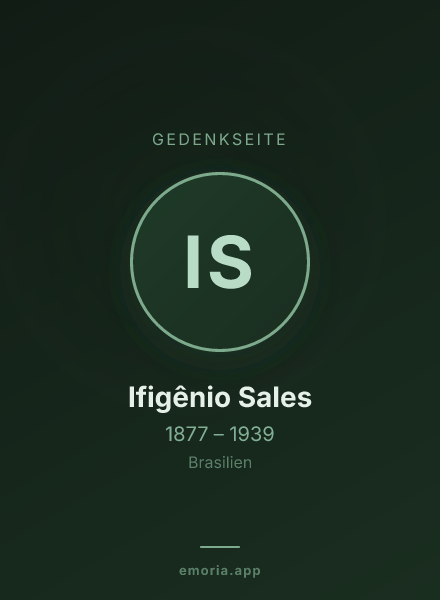 Gedenkportrait von Ifigênio Sales