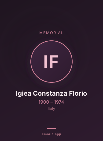 Memorial portrait of Igiea Constanza Florio