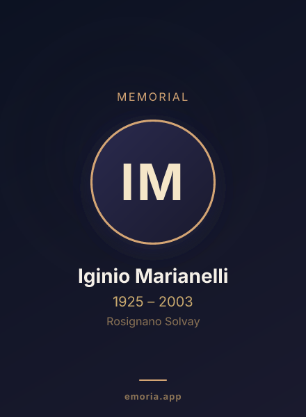Memorial portrait of Iginio Marianelli