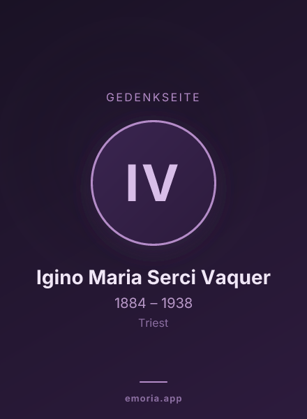 Gedenkportrait von Igino Maria Serci Vaquer