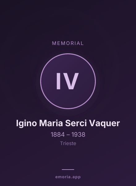 Memorial portrait of Igino Maria Serci Vaquer