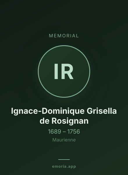 Memorial portrait of Ignace-Dominique Grisella de Rosignan