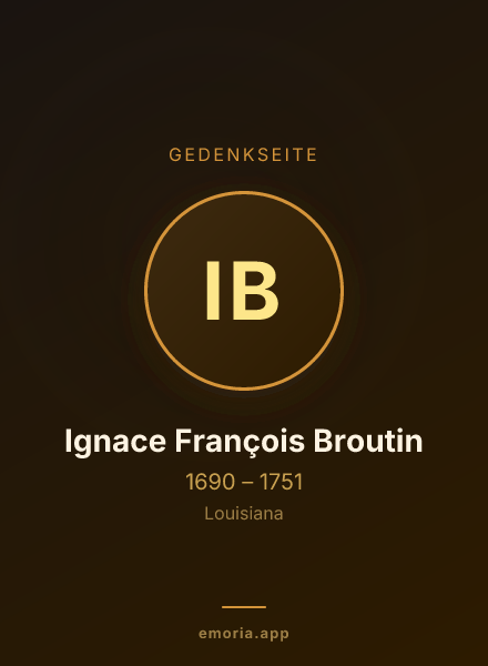 Gedenkportrait von Ignace François Broutin