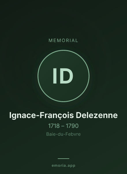 Memorial portrait of Ignace-François Delezenne