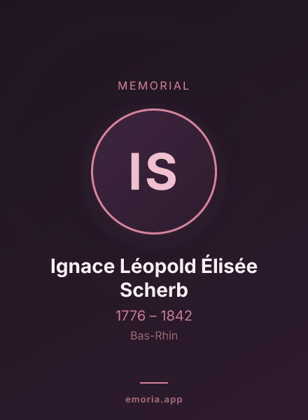 Memorial portrait of Ignace Léopold Élisée Scherb