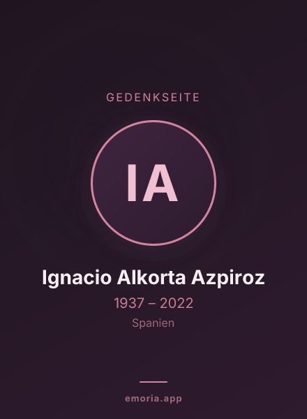 Gedenkportrait von Ignacio Alkorta Azpiroz