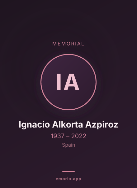 Memorial portrait of Ignacio Alkorta Azpiroz
