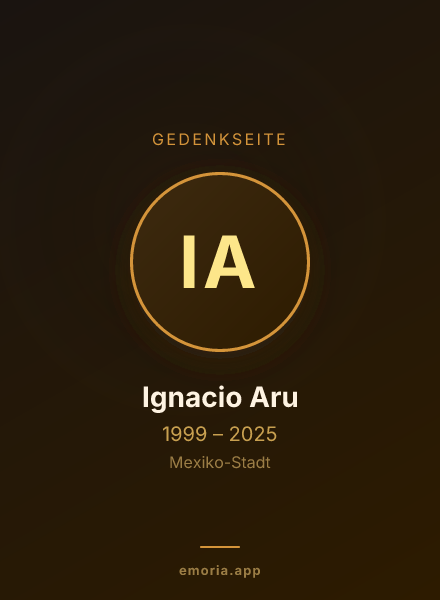 Gedenkportrait von Ignacio Aru