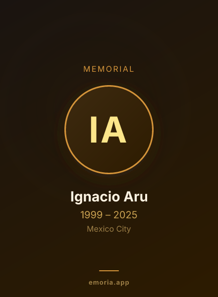 Memorial portrait of Ignacio Aru