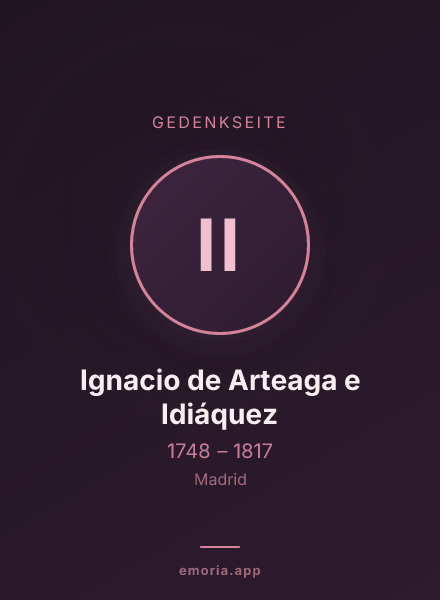 Gedenkportrait von Ignacio de Arteaga e Idiáquez