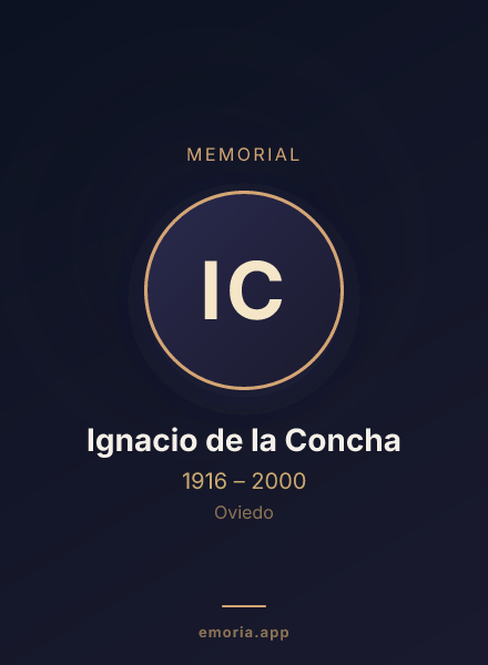 Memorial portrait of Ignacio de la Concha