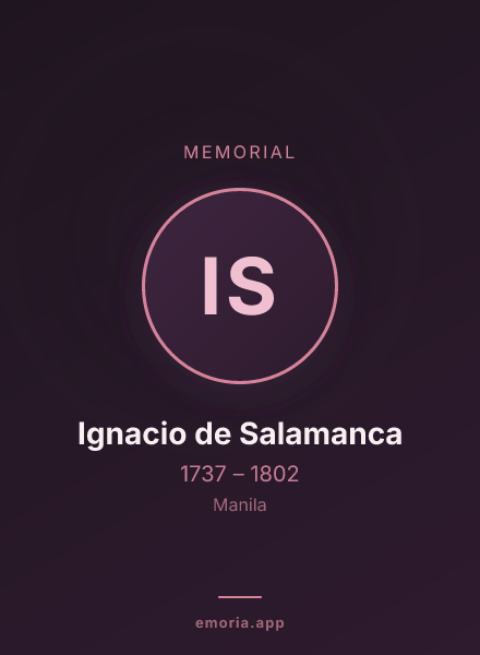 Memorial portrait of Ignacio de Salamanca
