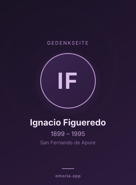 Gedenkportrait von Ignacio Figueredo