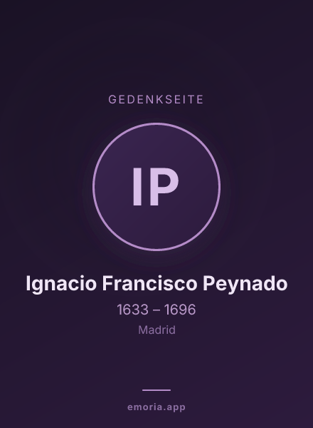 Gedenkportrait von Ignacio Francisco Peynado