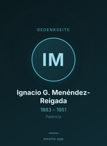 Gedenkportrait von Ignacio G. Menéndez-Reigada