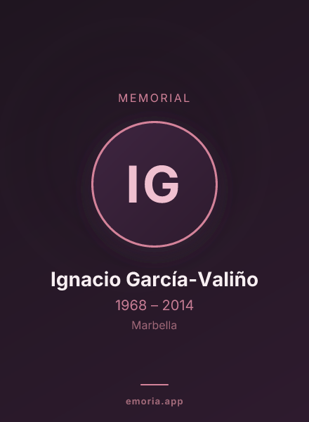 Memorial portrait of Ignacio García-Valiño