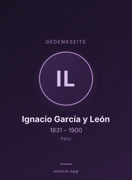 Gedenkportrait von Ignacio García y León