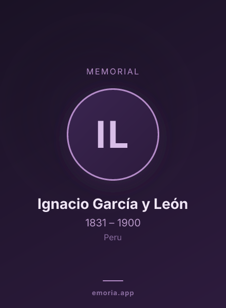 Memorial portrait of Ignacio García y León