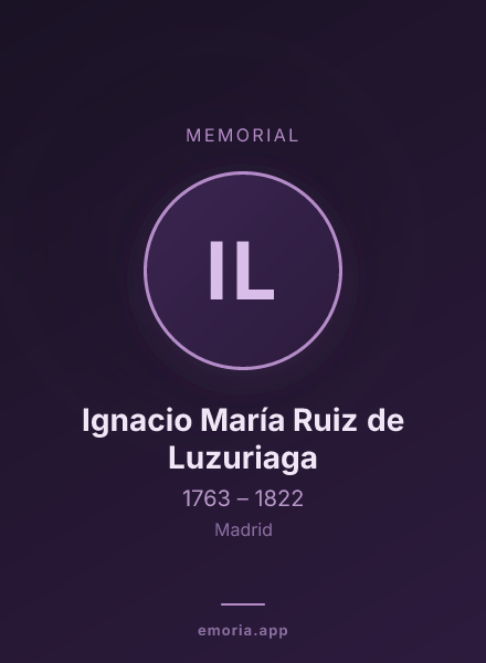 Memorial portrait of Ignacio María Ruiz de Luzuriaga