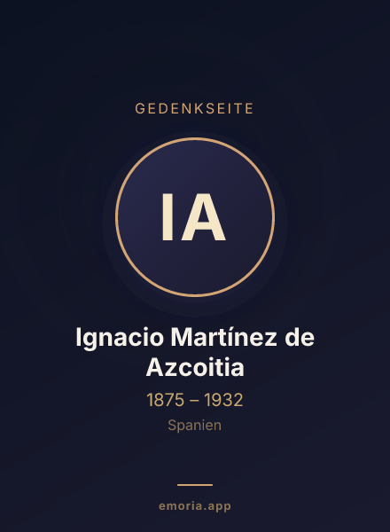 Gedenkportrait von Ignacio Martínez de Azcoitia