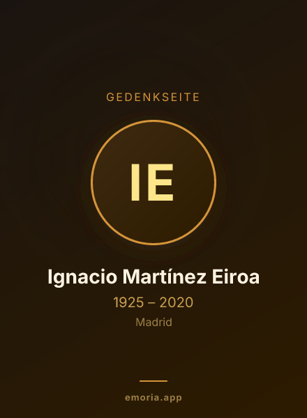 Gedenkportrait von Ignacio Martínez Eiroa