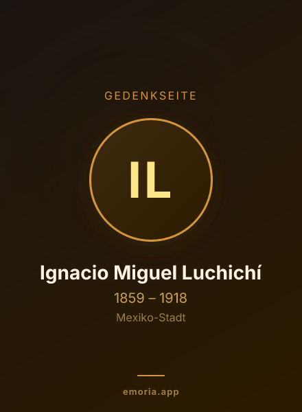 Gedenkportrait von Ignacio Miguel Luchichí