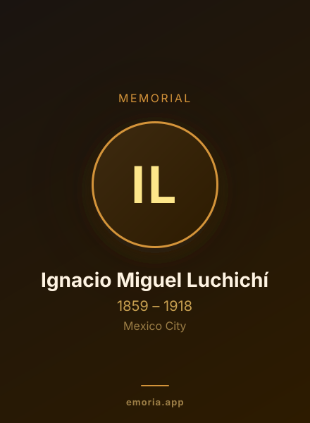 Memorial portrait of Ignacio Miguel Luchichí
