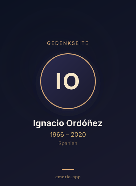 Gedenkportrait von Ignacio Ordóñez
