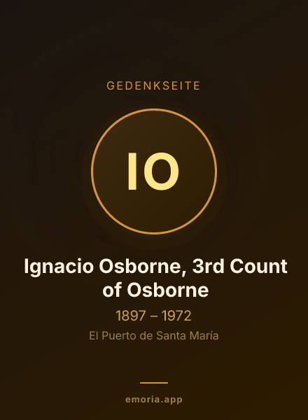 Gedenkportrait von Ignacio Osborne, 3rd Count of Osborne
