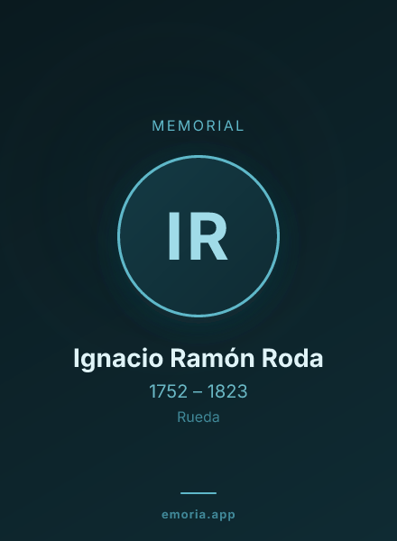 Memorial portrait of Ignacio Ramón Roda