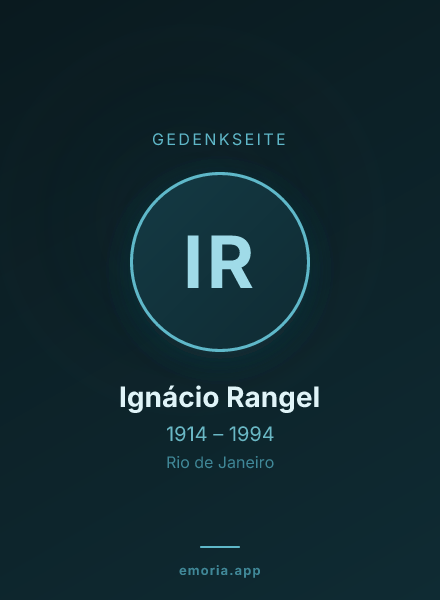 Gedenkportrait von Ignácio Rangel
