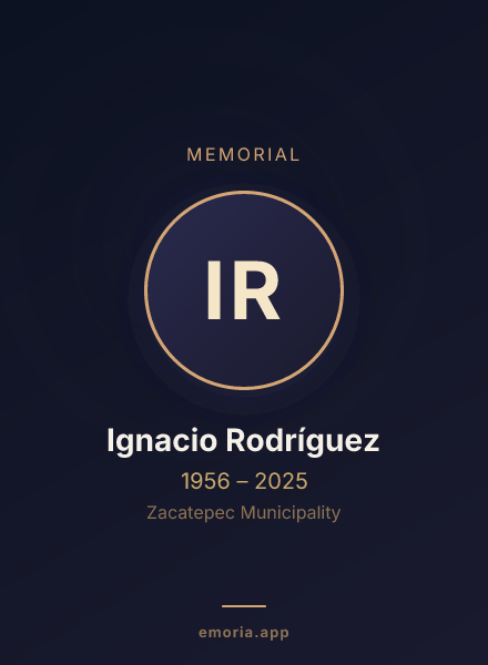 Memorial portrait of Ignacio Rodríguez