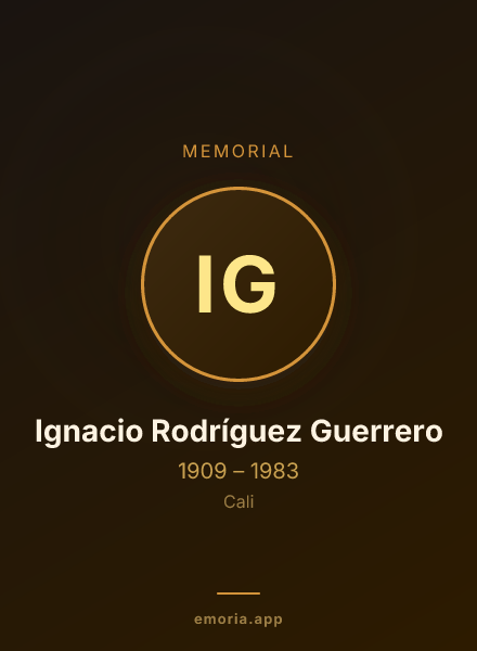 Memorial portrait of Ignacio Rodríguez Guerrero