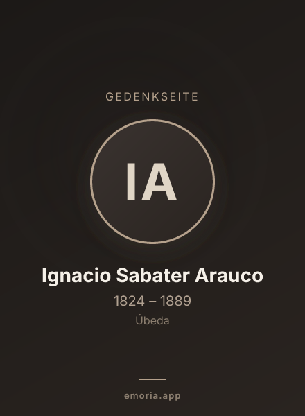 Gedenkportrait von Ignacio Sabater Arauco