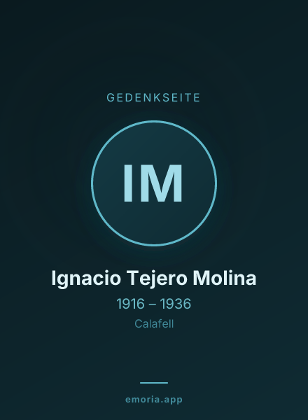 Gedenkportrait von Ignacio Tejero Molina