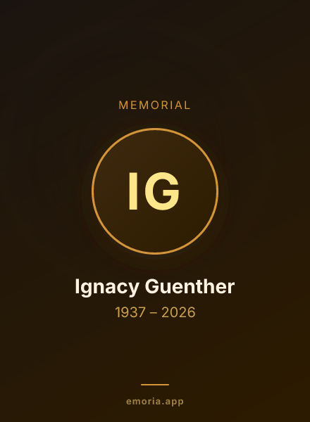 Memorial portrait of Ignacy Guenther