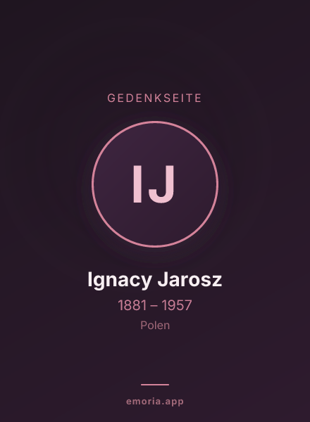 Gedenkportrait von Ignacy Jarosz
