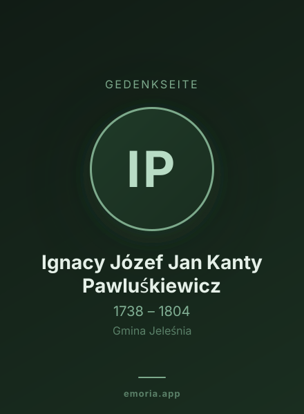 Gedenkportrait von Ignacy Józef Jan Kanty Pawluśkiewicz