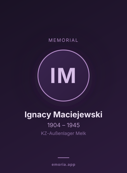 Memorial portrait of Ignacy Maciejewski