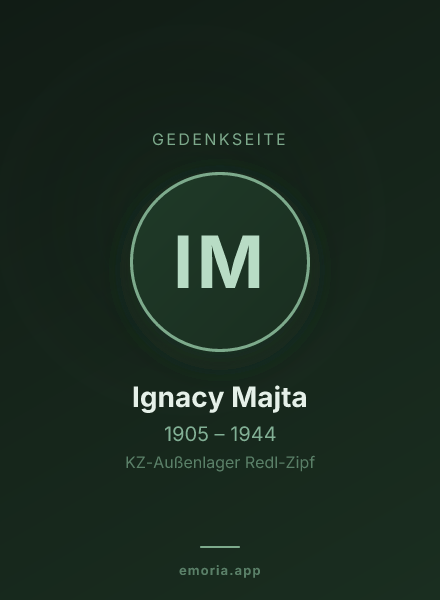 Gedenkportrait von Ignacy Majta