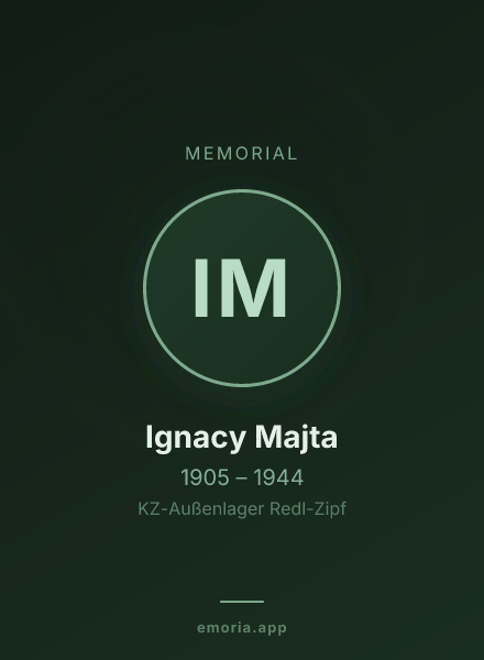 Memorial portrait of Ignacy Majta