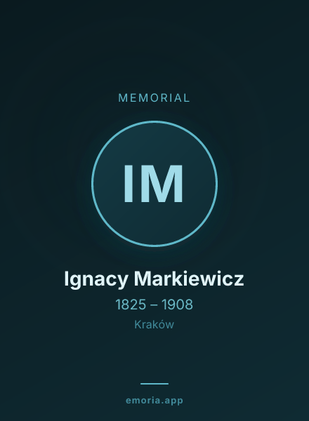 Memorial portrait of Ignacy Markiewicz