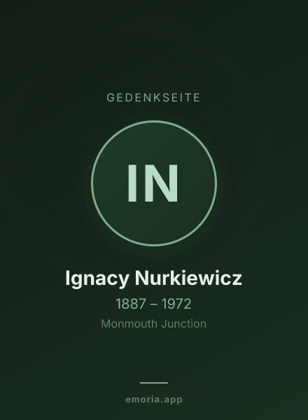 Gedenkportrait von Ignacy Nurkiewicz