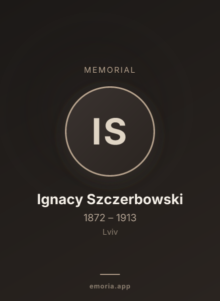 Memorial portrait of Ignacy Szczerbowski