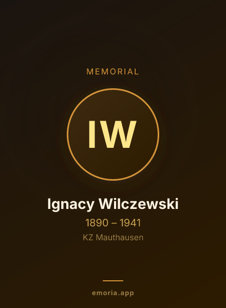 Memorial portrait of Ignacy Wilczewski
