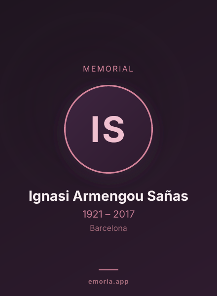 Memorial portrait of Ignasi Armengou Sañas