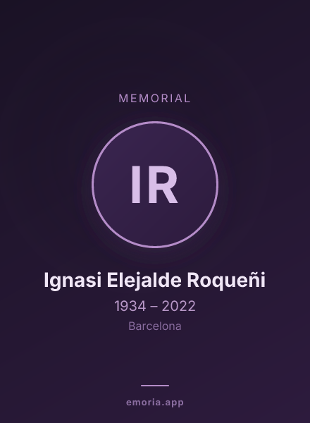 Memorial portrait of Ignasi Elejalde Roqueñi
